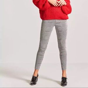 Forever 21 Glen Plaid Ponte Pants